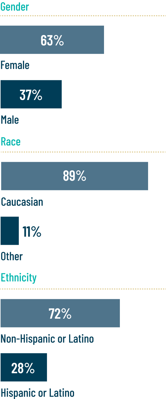 DENALI Key Demographics Chart